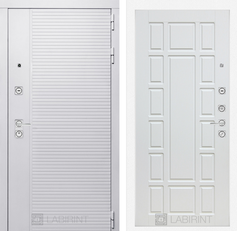 Входная дверь Пиано WHITE 12 - Белое дерево